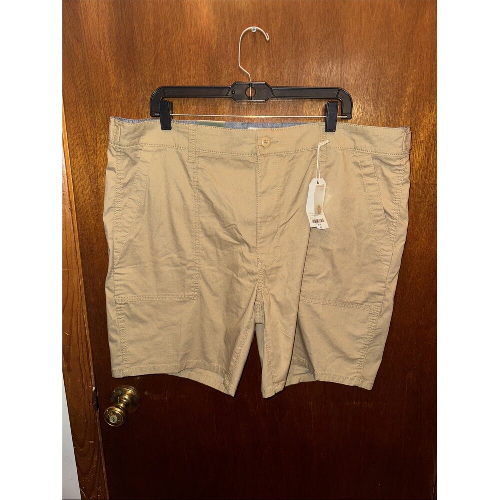 NWT Mutual Weave Men’s Light Brown Khaki Classic Tan Shorts Size 42
